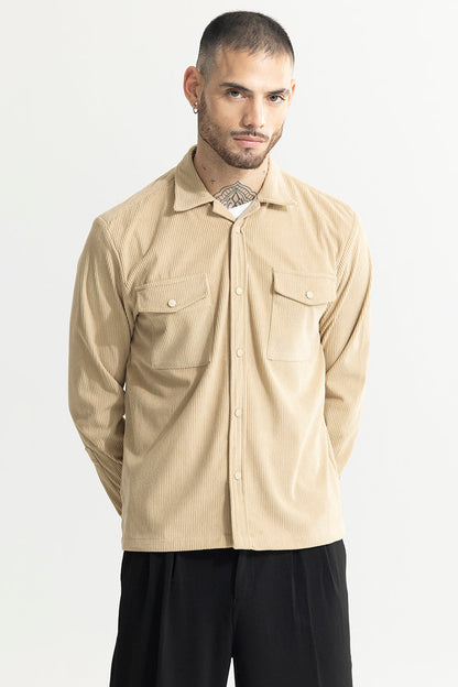 Cord Couture Beige Overshirt | Relove