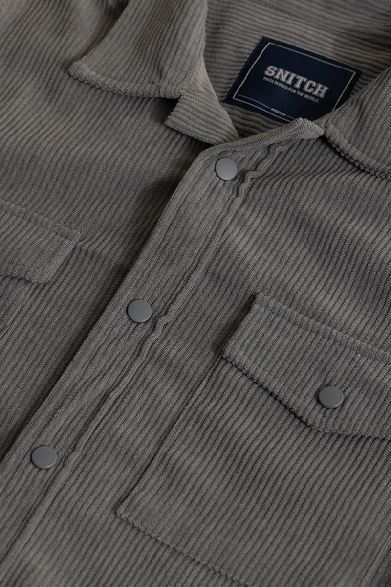 Cord Couture Grey Overshirt | Relove