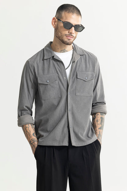 Cord Couture Grey Overshirt | Relove