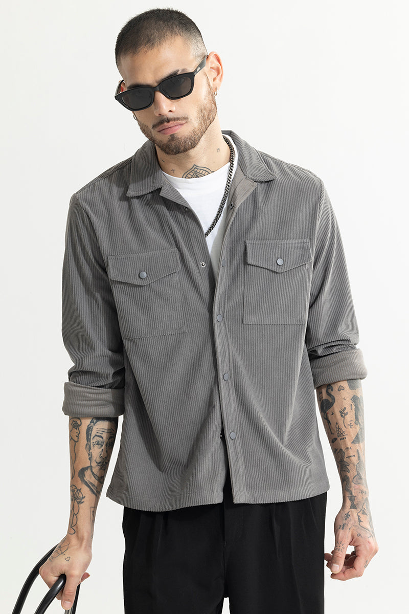 Cord Couture Grey Overshirt | Relove