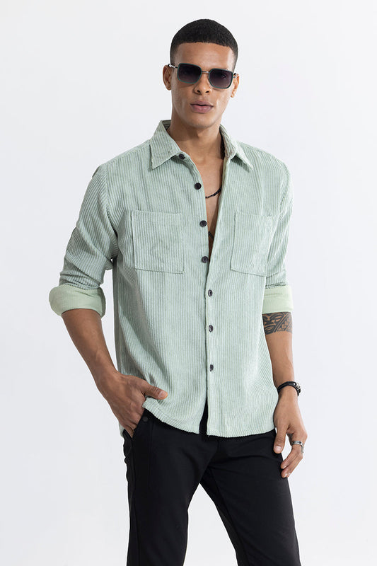 Cordbreaker Green Corduroy Overshirt | Relove