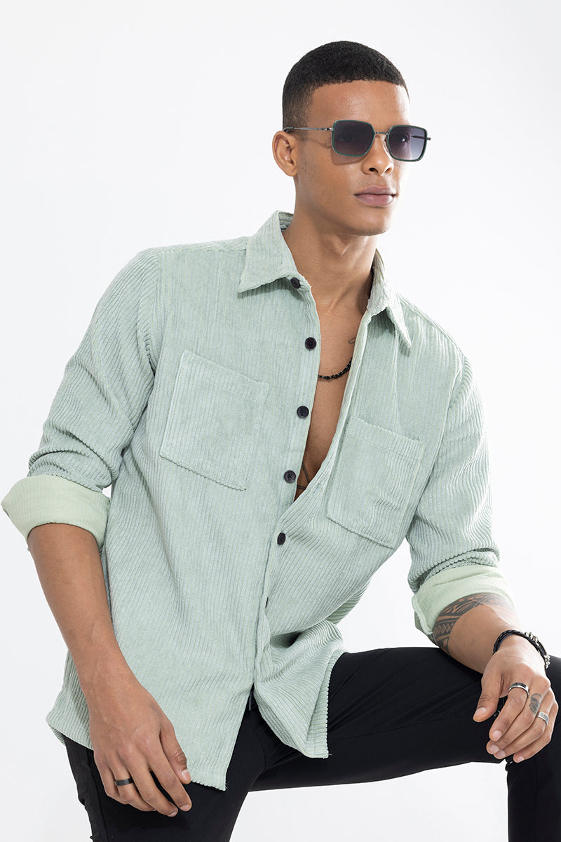 Cordbreaker Green Corduroy Overshirt | Relove