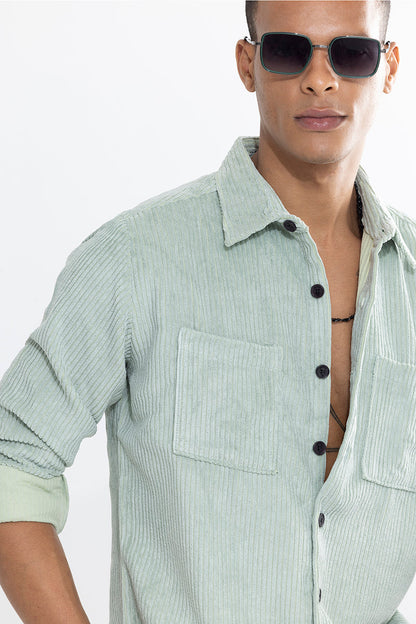 Cordbreaker Green Corduroy Overshirt | Relove