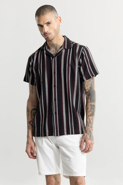 Aster Stripe Black Shirt | Relove