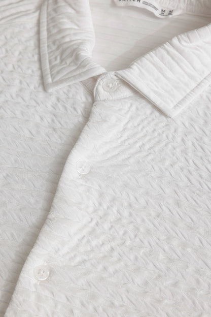 Self Design Wave White Shirt | Relove