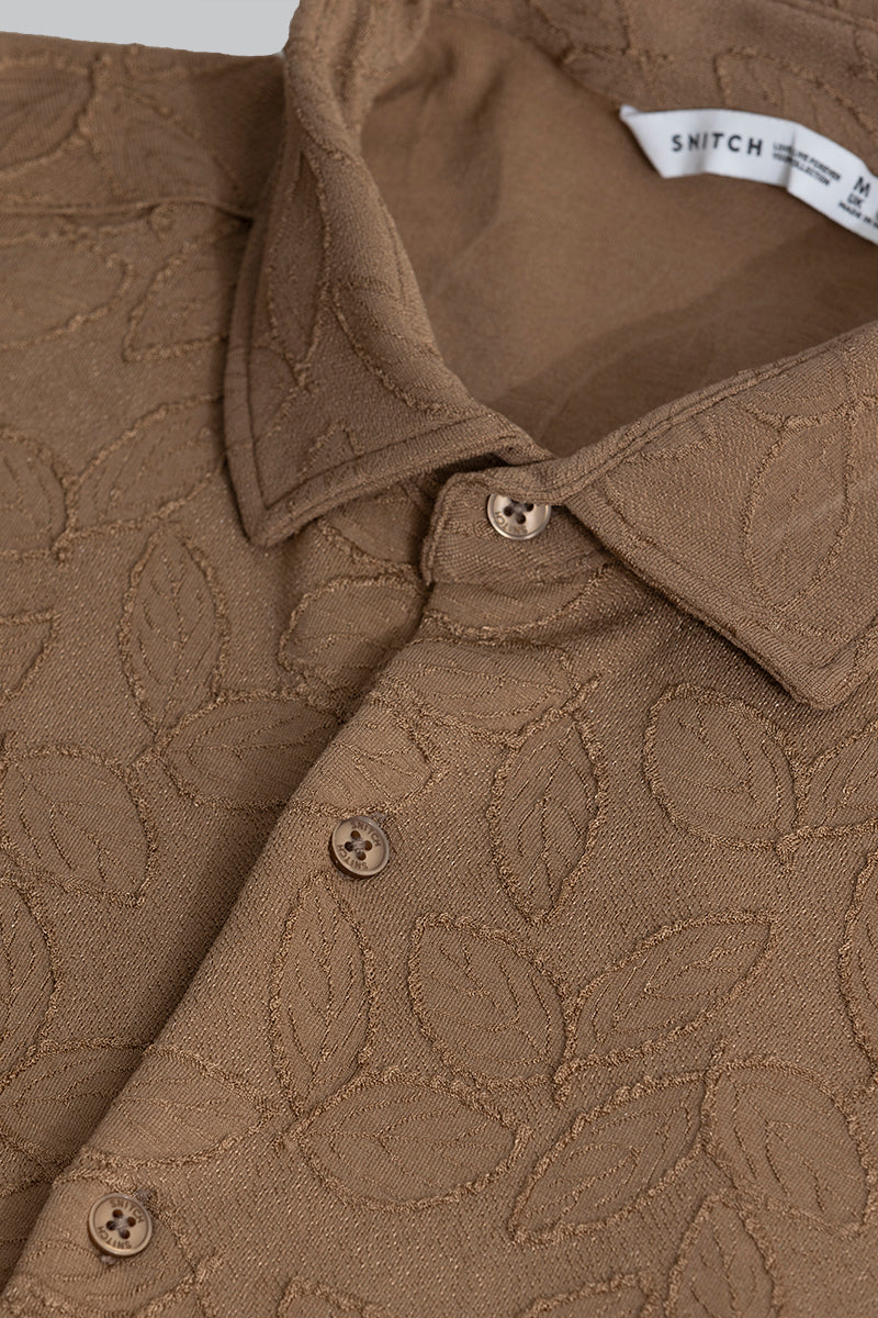 Leaflet Brown Shirt | Relove