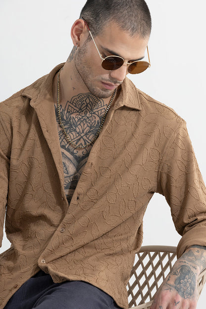 Leaflet Brown Shirt | Relove