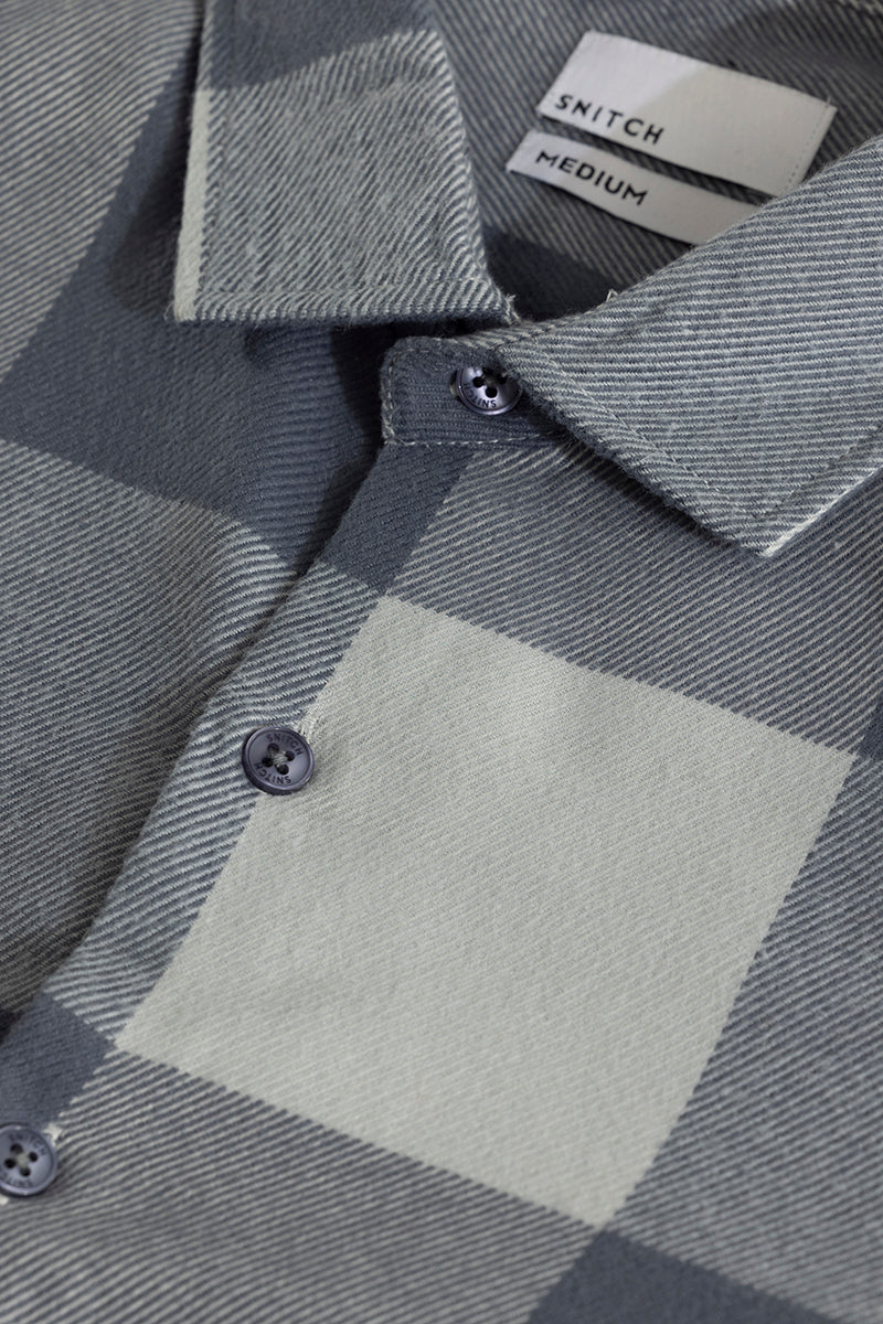 Checkmate Checks Grey Shirt | Relove