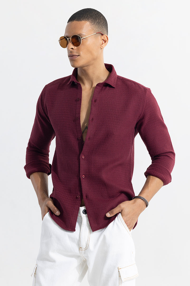 RelaxKnit Maroon Shirt | Relove