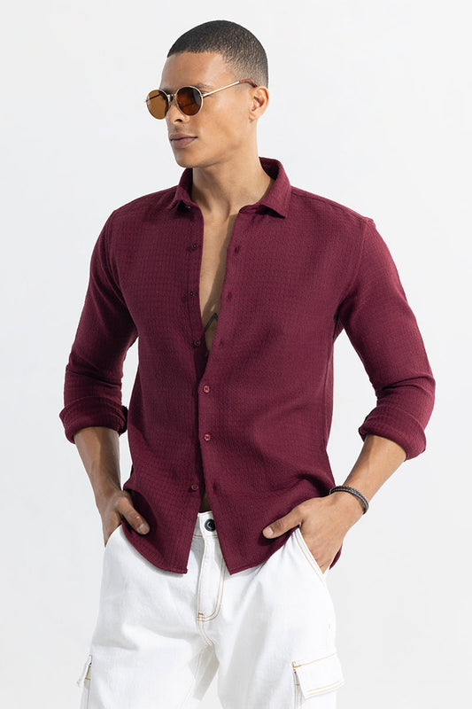 RelaxKnit Maroon Shirt | Relove