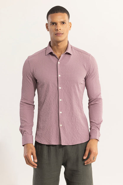 AiryCheck Mauve Seer Sucker Shirt | Relove