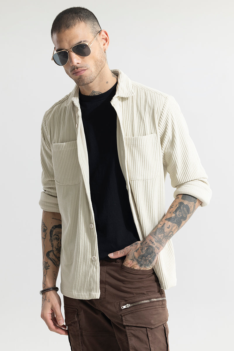 Cozy Cord Cream Shirt | Relove