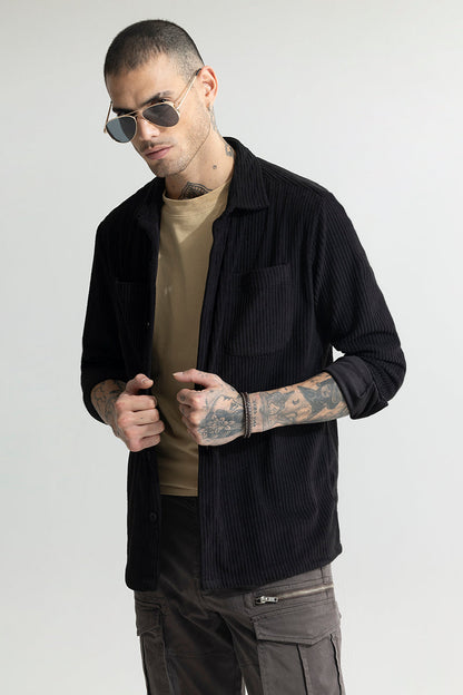 Cozy Cord Black Shirt | Relove