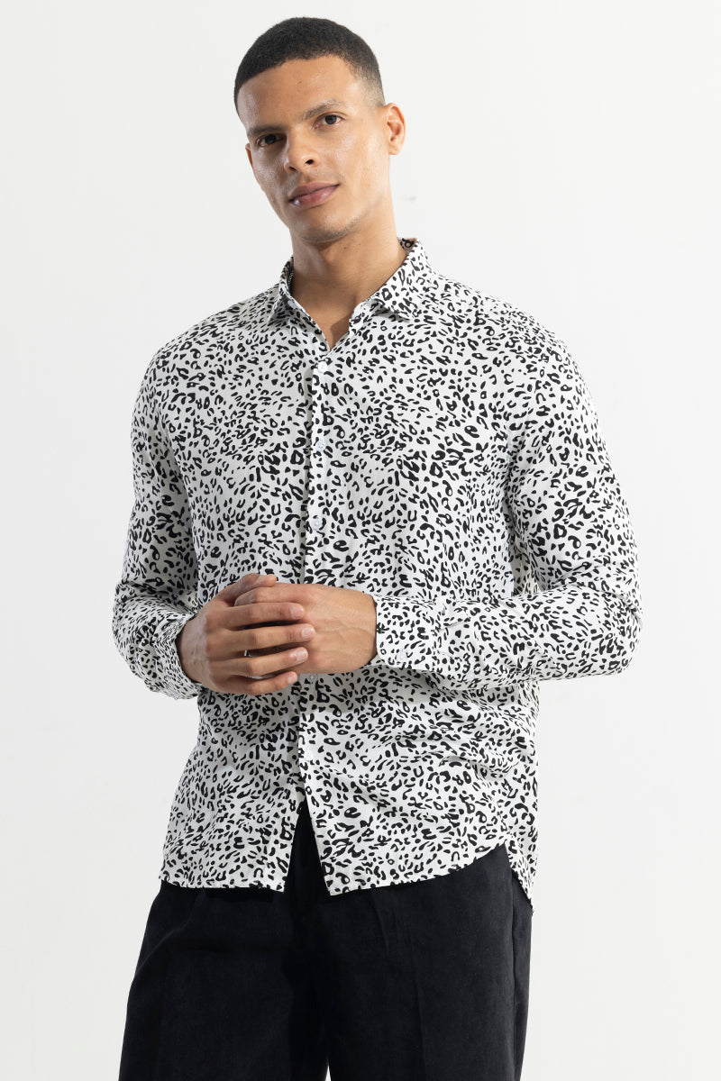 Spotted Pardus White Shirt | Relove