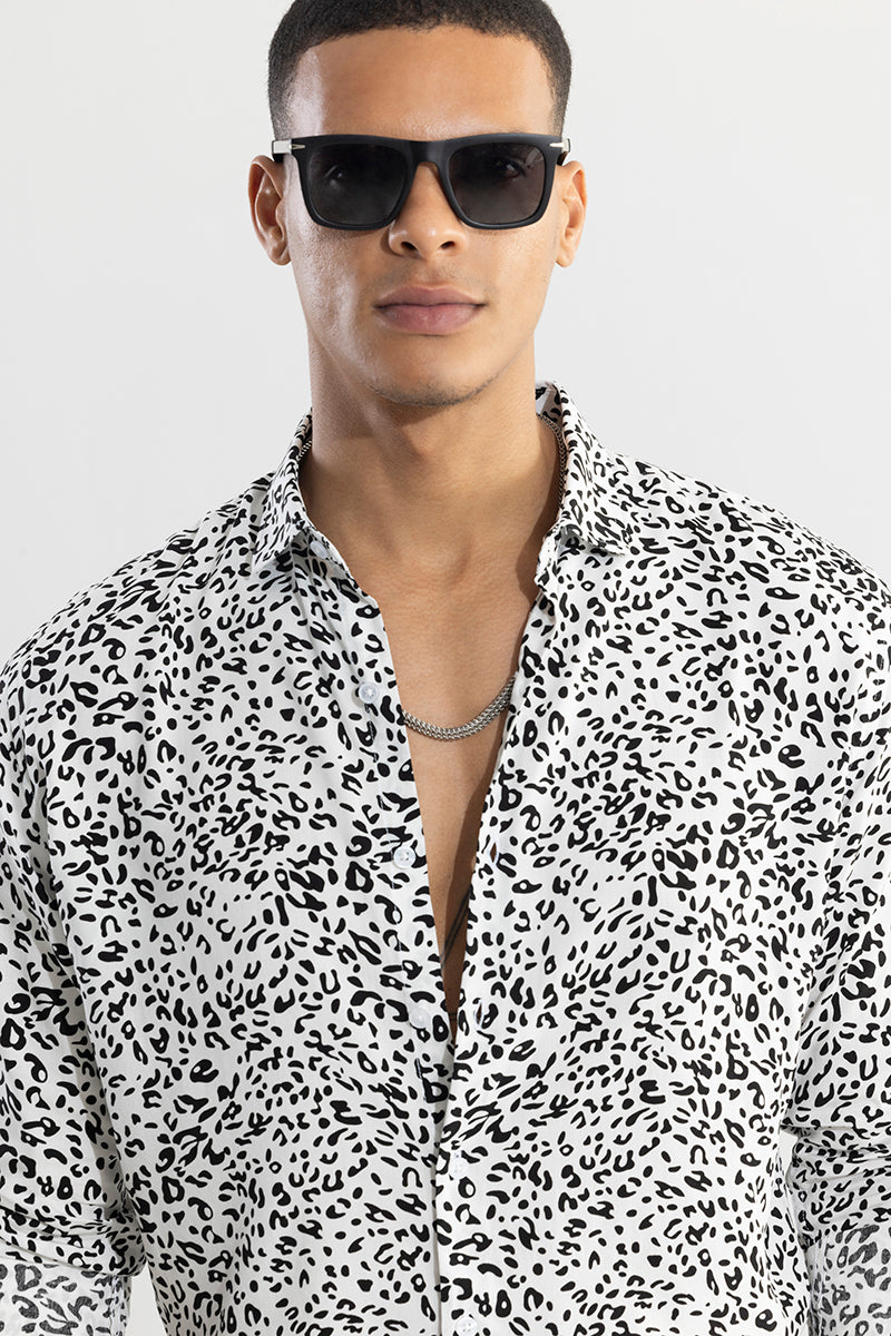 Spotted Pardus White Shirt | Relove