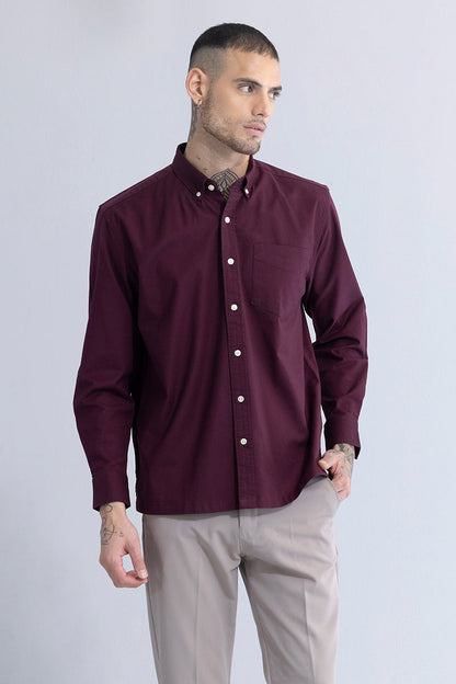 Timeless Tailored Maroon Shirt | Relove