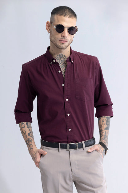 Timeless Tailored Maroon Shirt | Relove