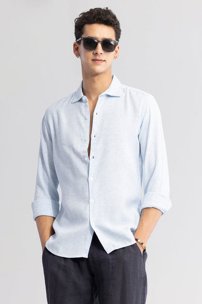 Linen Breeze Blue Shirt | Relove