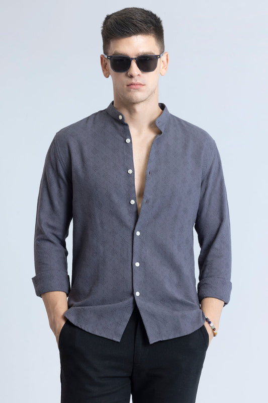 Mandarin Mystique Grey Shirt | Relove