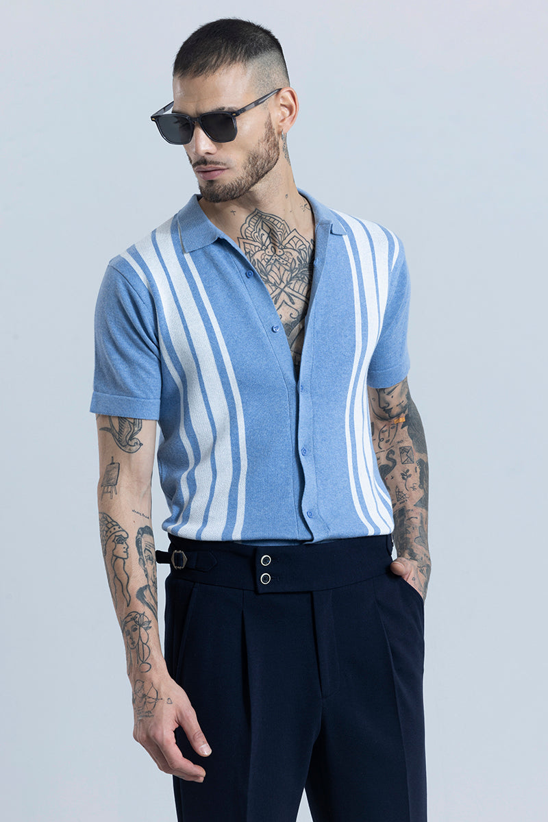 Knitline Blue Shirt | Relove