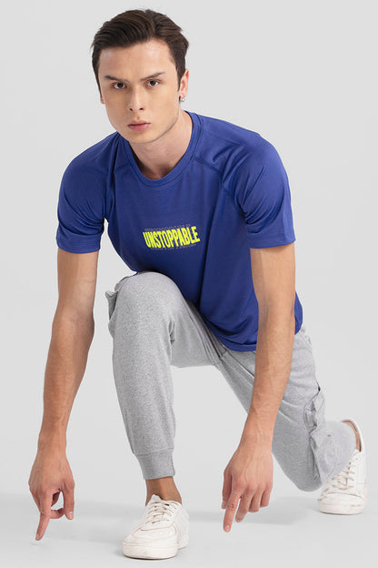 Unstoppable cobalt Blue Active T-Shirt | Relove