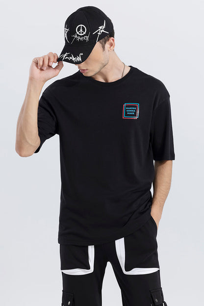 Makers Gonna Make Black Oversized T-Shirt | Relove