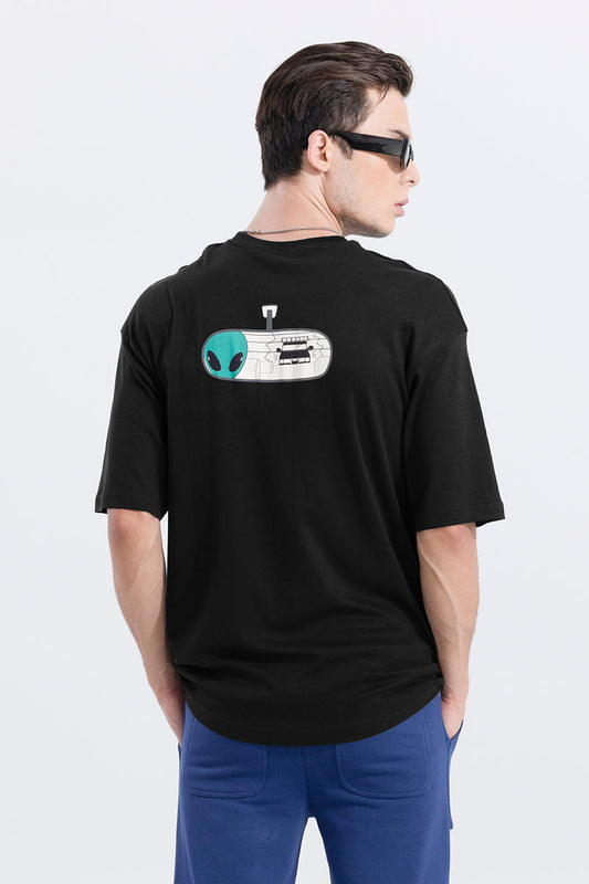 Just Ride Black Oversized T-Shirt | Relove