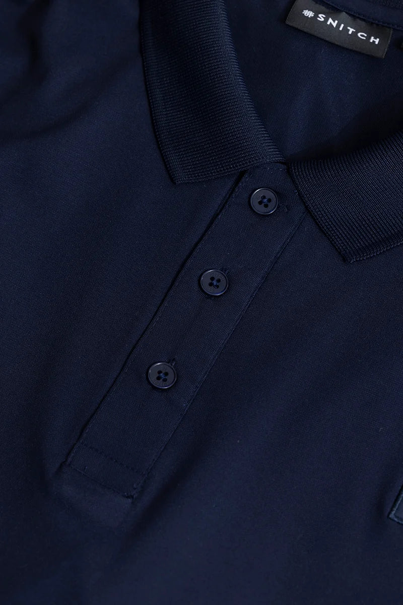 Encap Navy Polo T-Shirt | Relove