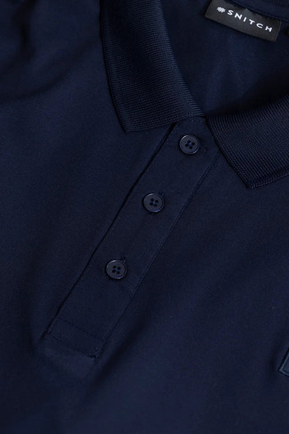 Encap Navy Polo T-Shirt | Relove