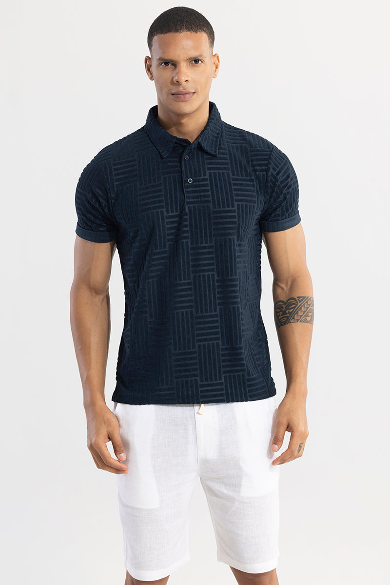 Quintet Navy Polo T-Shirt | Relove