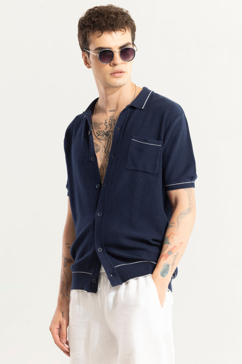 KnitEase Navy Shirt | Relove