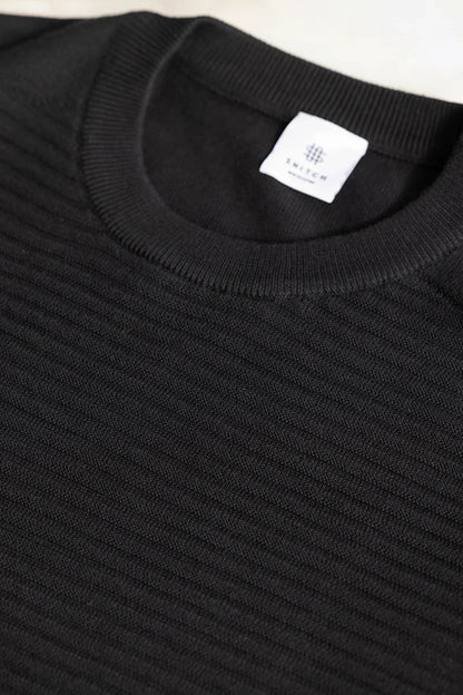 Wabble Line Black Sweater | Relove