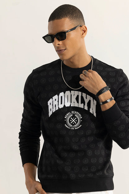 Brooklyn Black Sweatshirt | Relove