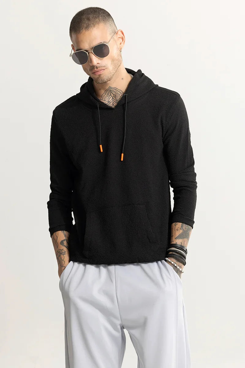 Sqishy Black Hoodie | Relove