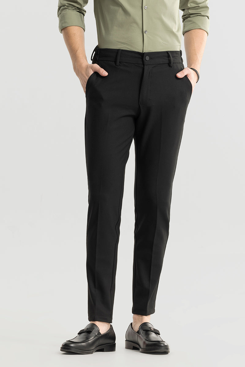 Bonsai Dark Black Trousers | Relove