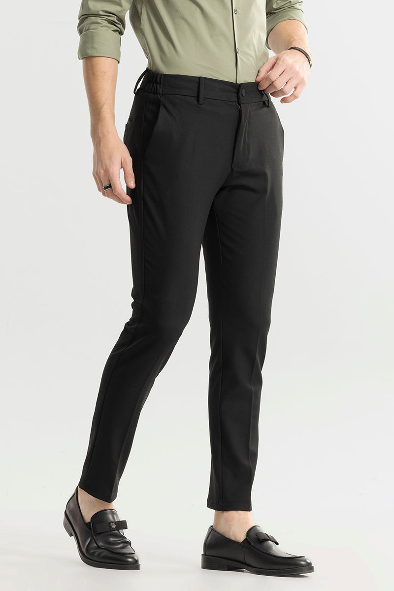 Bonsai Dark Black Trousers | Relove