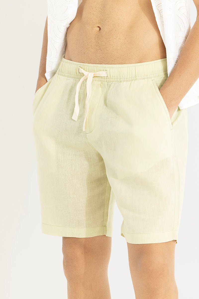 Maritime Cream Linen Shorts | Relove