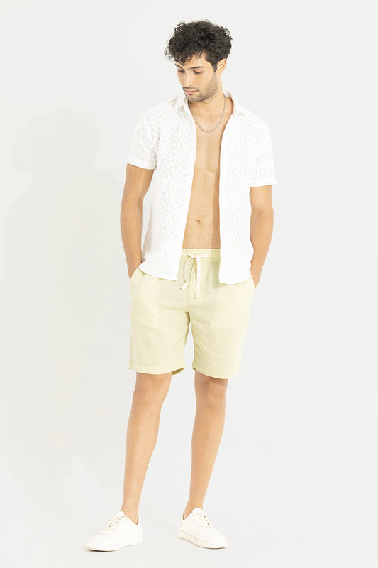 Maritime Cream Linen Shorts | Relove