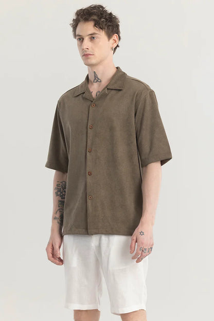 Chilluxe Brown Oversized Shirt | Relove