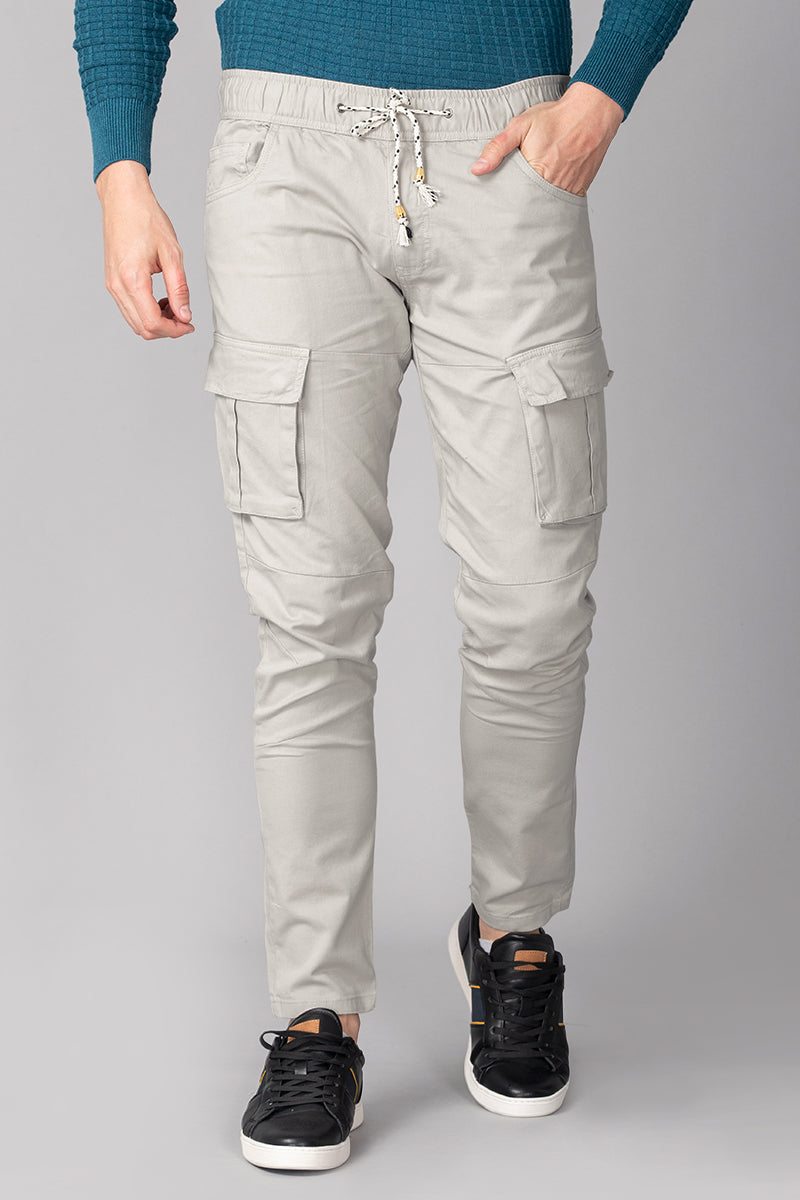 Grey Cargo Pant - SNITCH