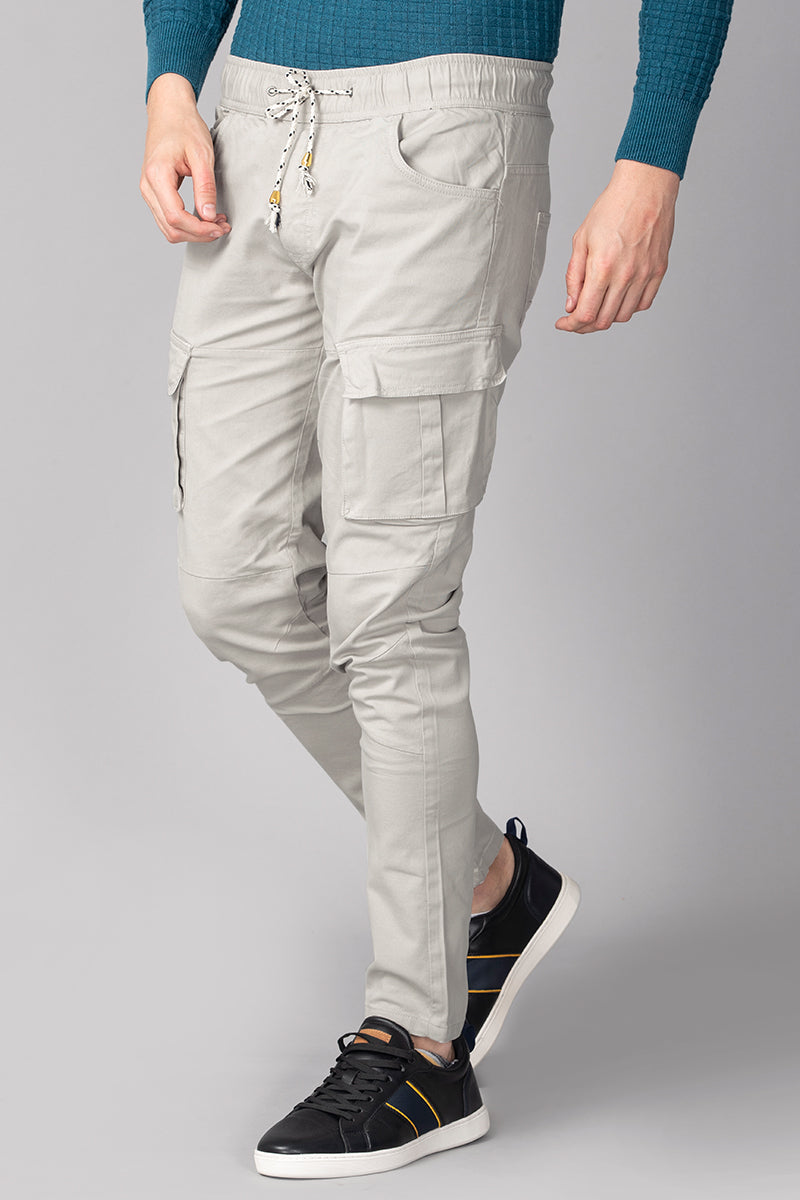 Grey Cargo Pant - SNITCH