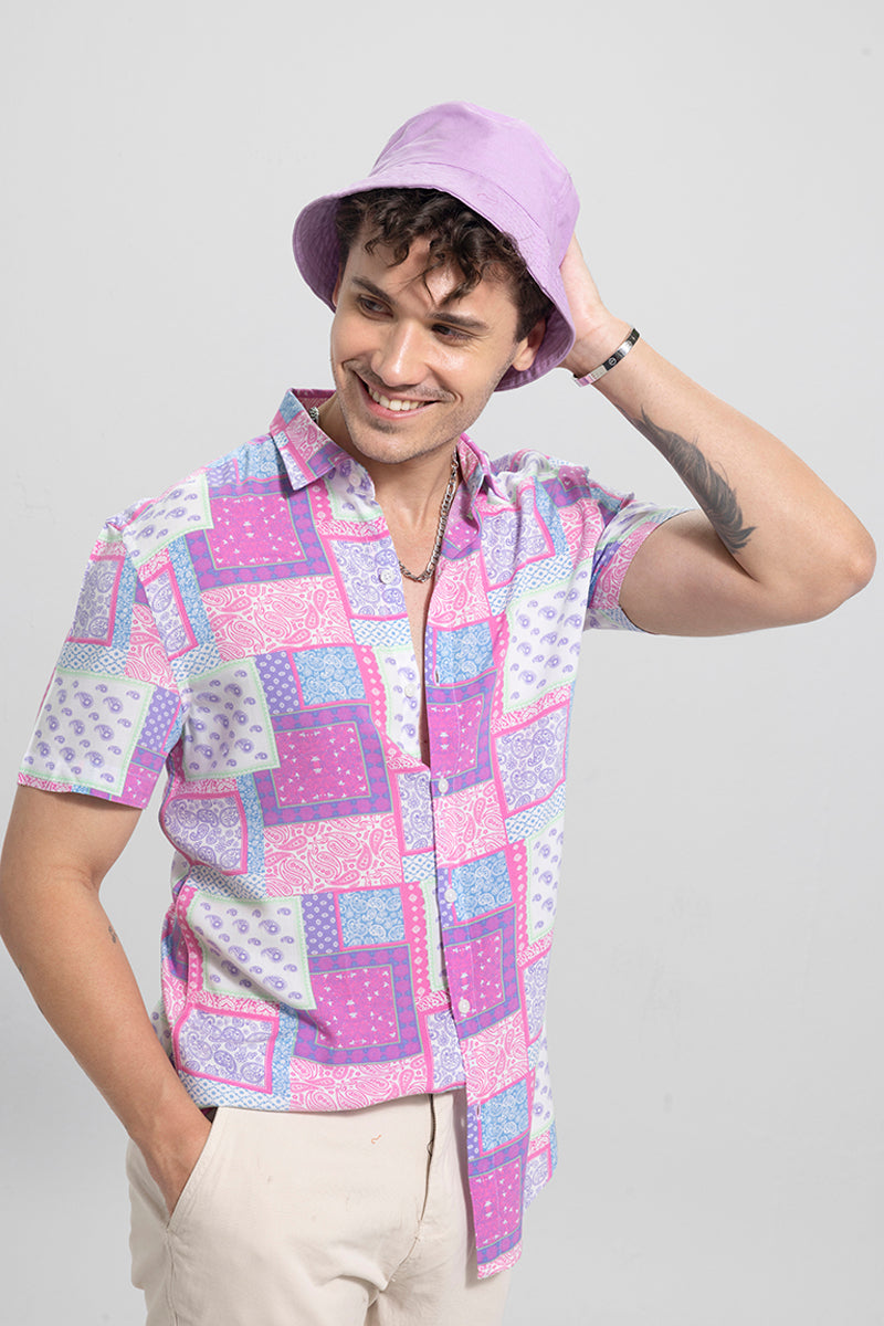 Scottish Bandana Pink Shirt | Relove