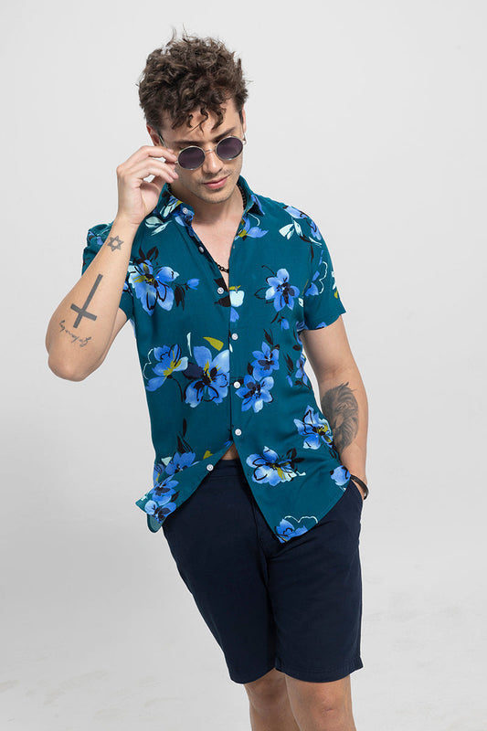 Garden Viola Cyprus Green Shirt | Relove