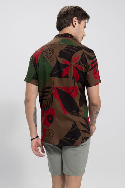 Tropicanad Brown Shirt | Relove