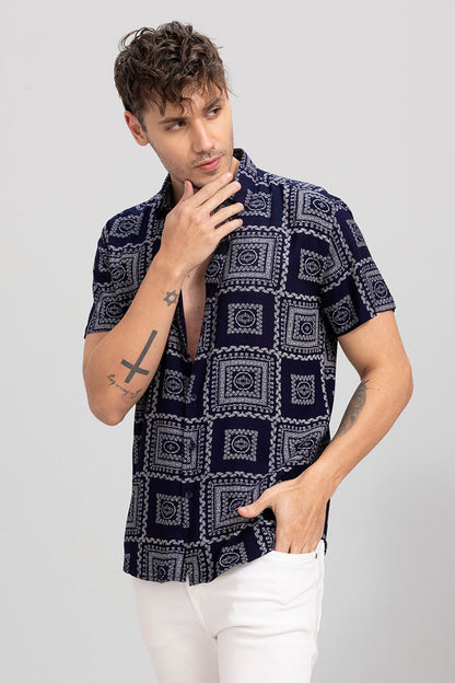 Buzau Navy Shirt | Relove