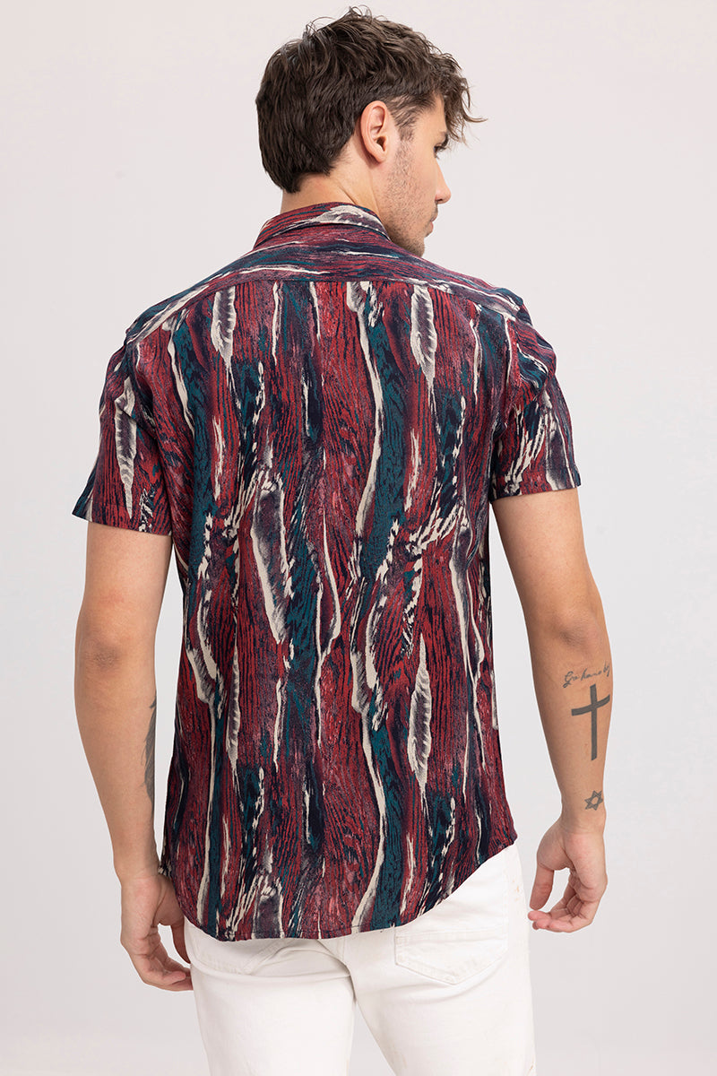 Tree Texture Red Shirt | Relove