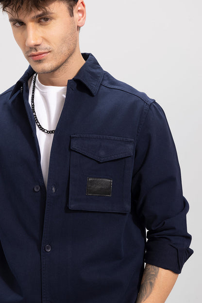 Roxie Navy Overshirt | Relove