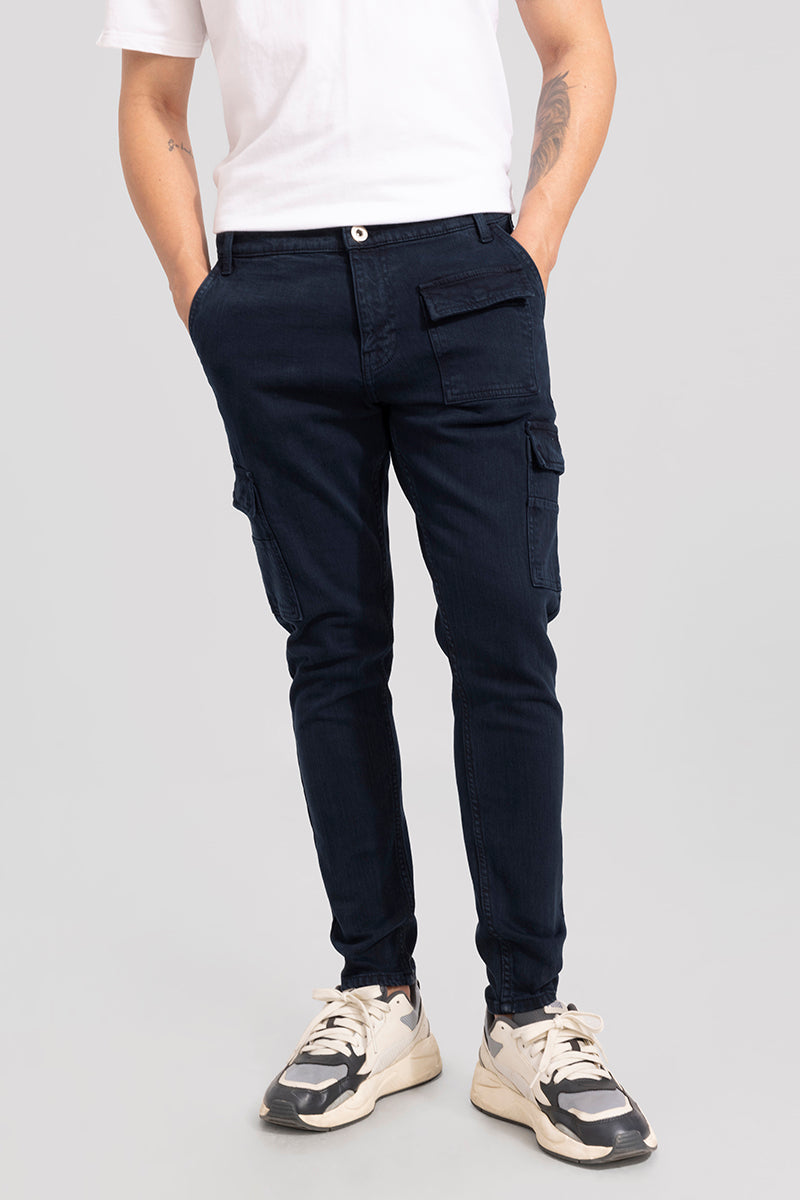 Xavie Blue Cargo Jeans | Relove