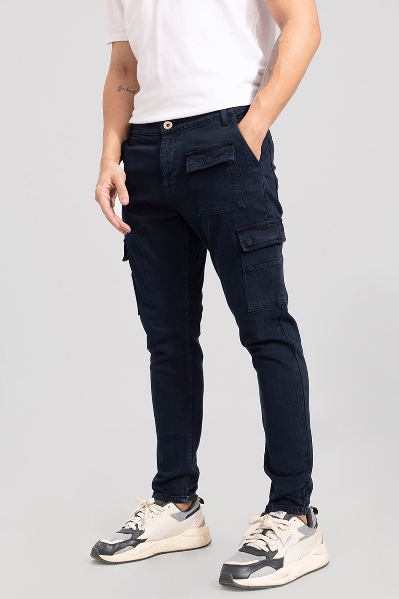 Xavie Blue Cargo Jeans | Relove