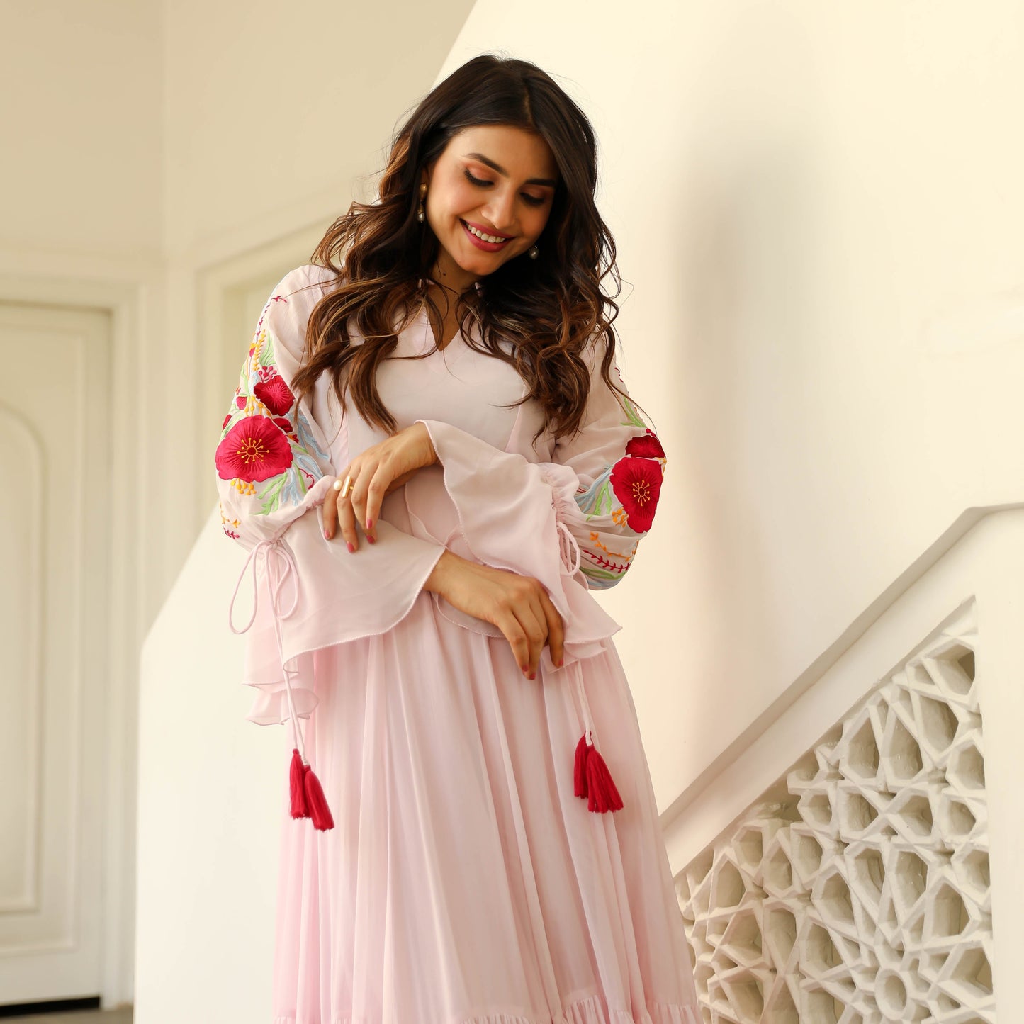 Cherry Blossom Embroidered Dress | Relove